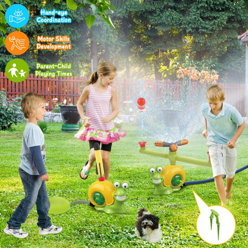 Water Sprinkler Toy For Kids Outdoor Water Toys For Yard Summer Lawn