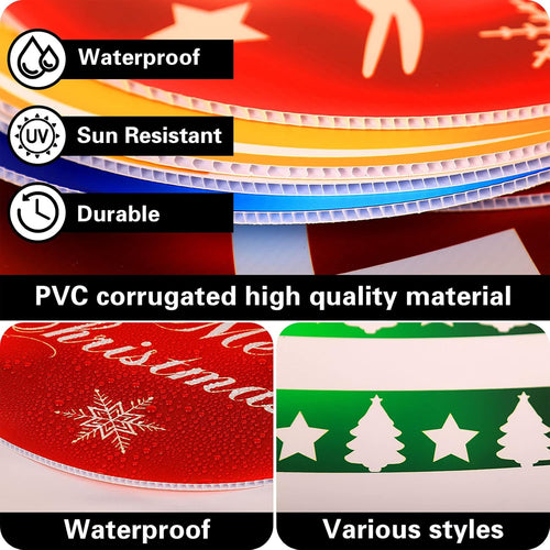 9Pcs Christmas Yard Signs With Stakes And Cords Christmas Balls Yard