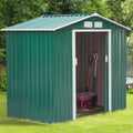 Outsunny 7'Lx4'Wx6'H Garden Storage Shed w/ Floor Outdoor Patio Yard