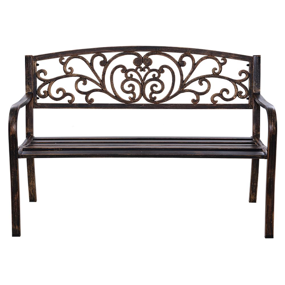 Gardeon Outdoor Garden Bench Seat Steel Outdoor Furniture 3 Seater
