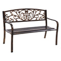 Gardeon Outdoor Garden Bench Seat Steel Outdoor Furniture 3 Seater