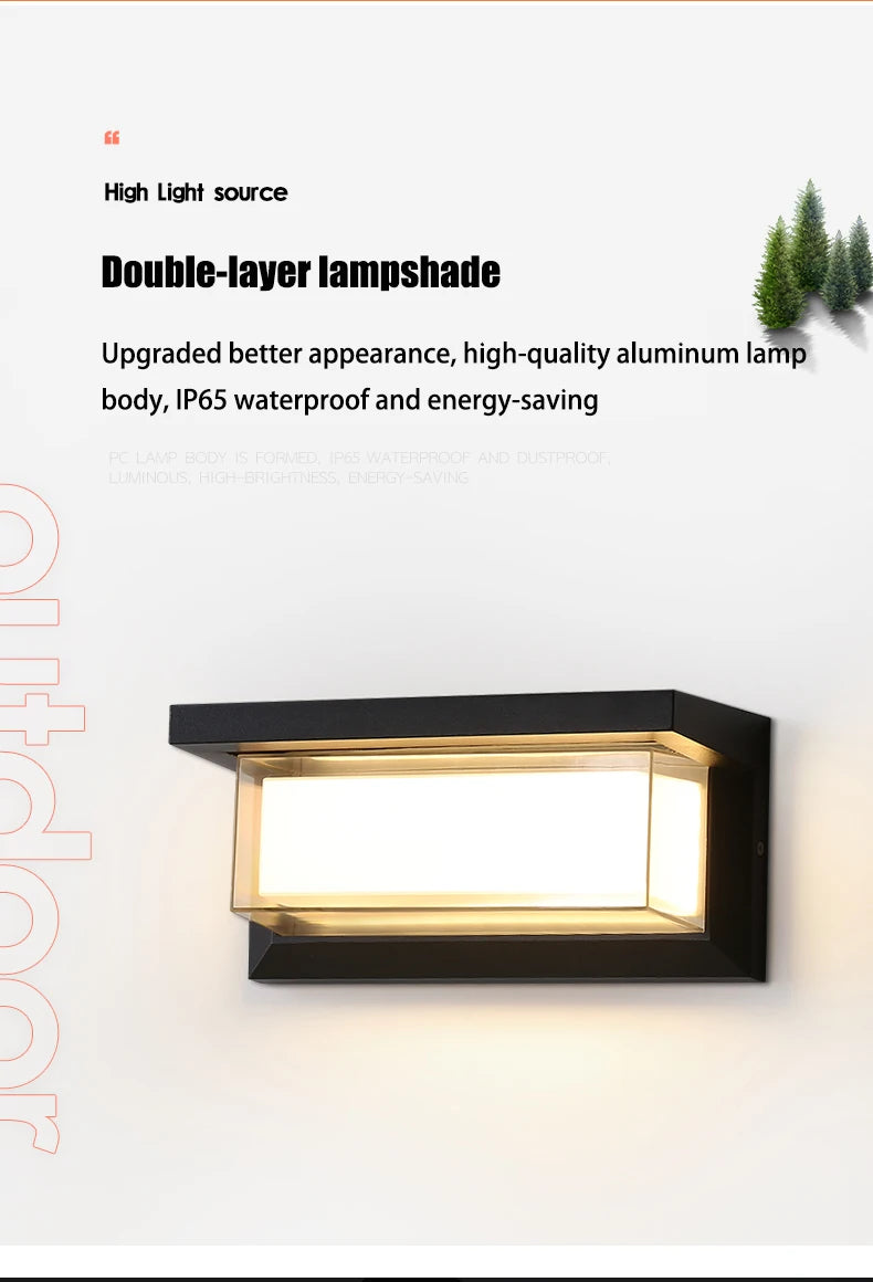 LED Outdoor Lights Motion Sensor Outdoor Wall Light Waterproof IP65 Outdoor Wall Lamp Street lamp Garden Lights Outdoor Lighting