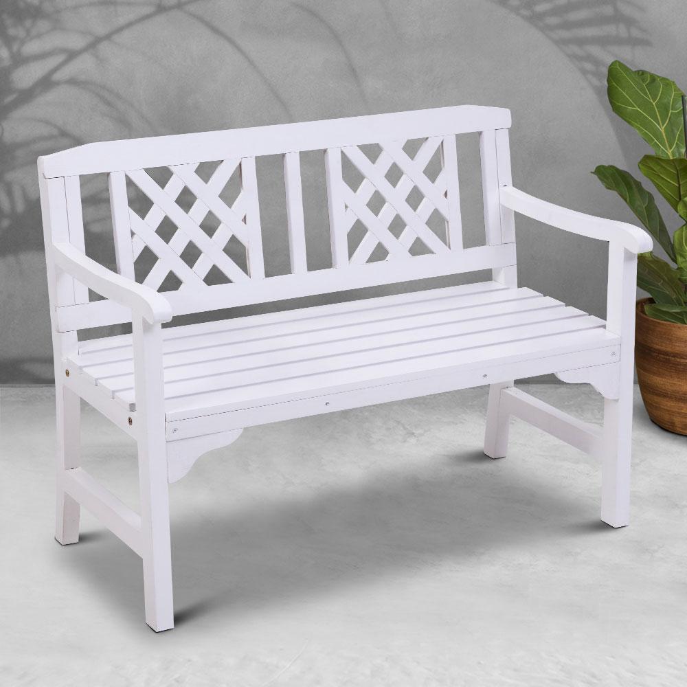 Gardeon Outdoor Garden Bench Wooden Chair 2 Seat Patio Furniture