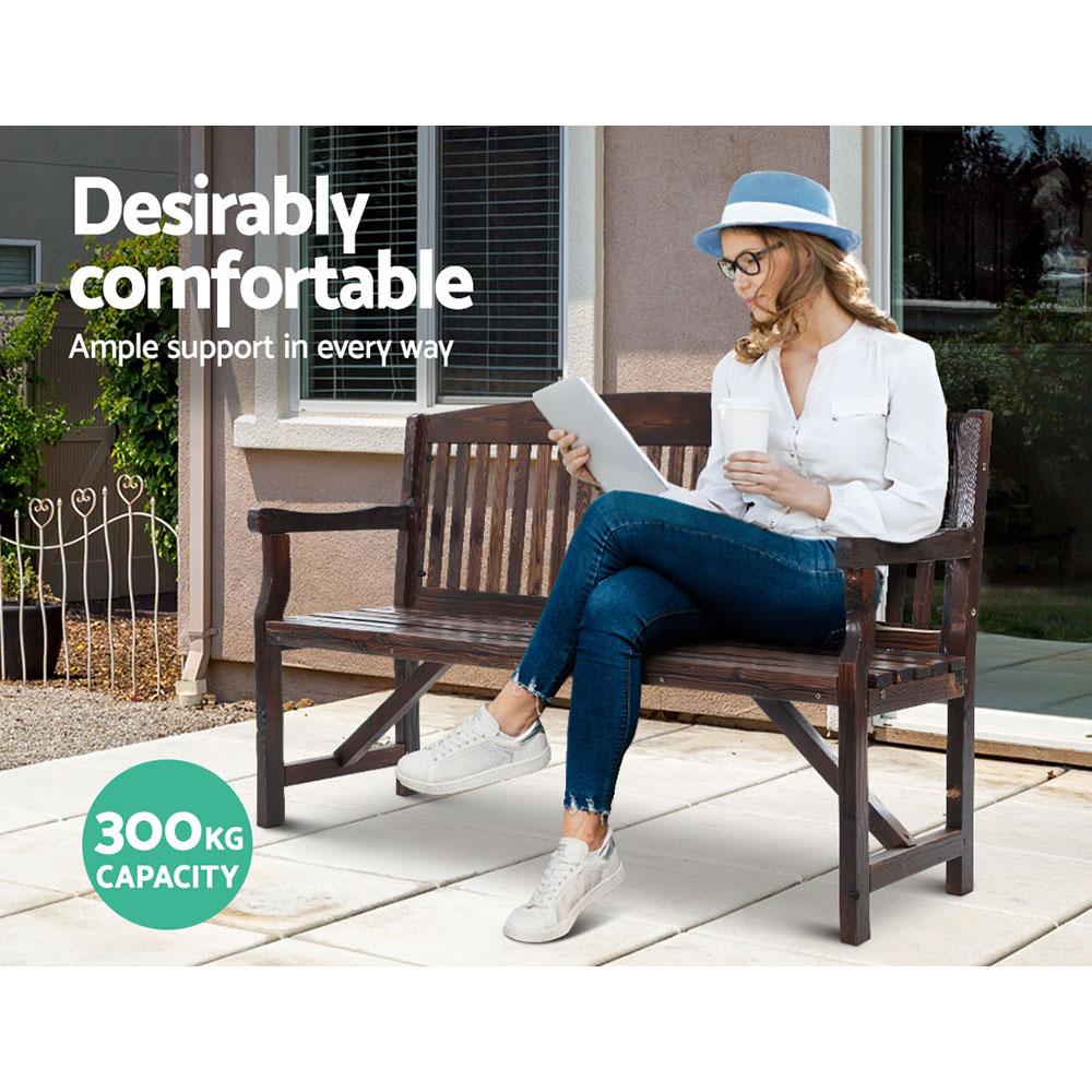 Gardeon 5FT Outdoor Garden Bench Wooden 3 Seat Chair Patio Furniture