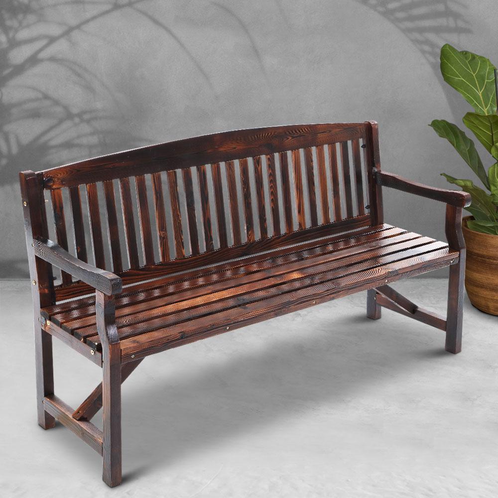 Gardeon 5FT Outdoor Garden Bench Wooden 3 Seat Chair Patio Furniture