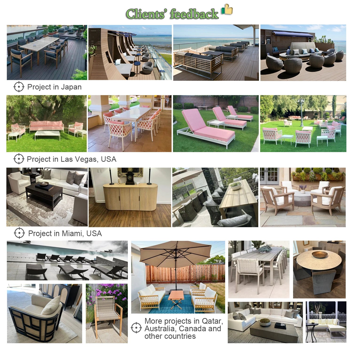 Outdoor Patio Luxury Furniture Mixed Materials Footstool Solid Teak Wooden Stools Ottomans
