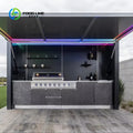 Customized Luxurious Built In Outdoor Kitchen For High End Villa Backyard Leisure Premium Outdoor Dining Experience