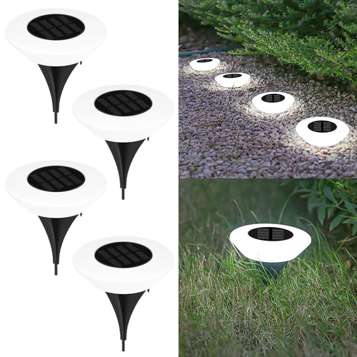 1/4Pack Solar Ground Lights,14LED Waterproof Outdoor Landscape Light,