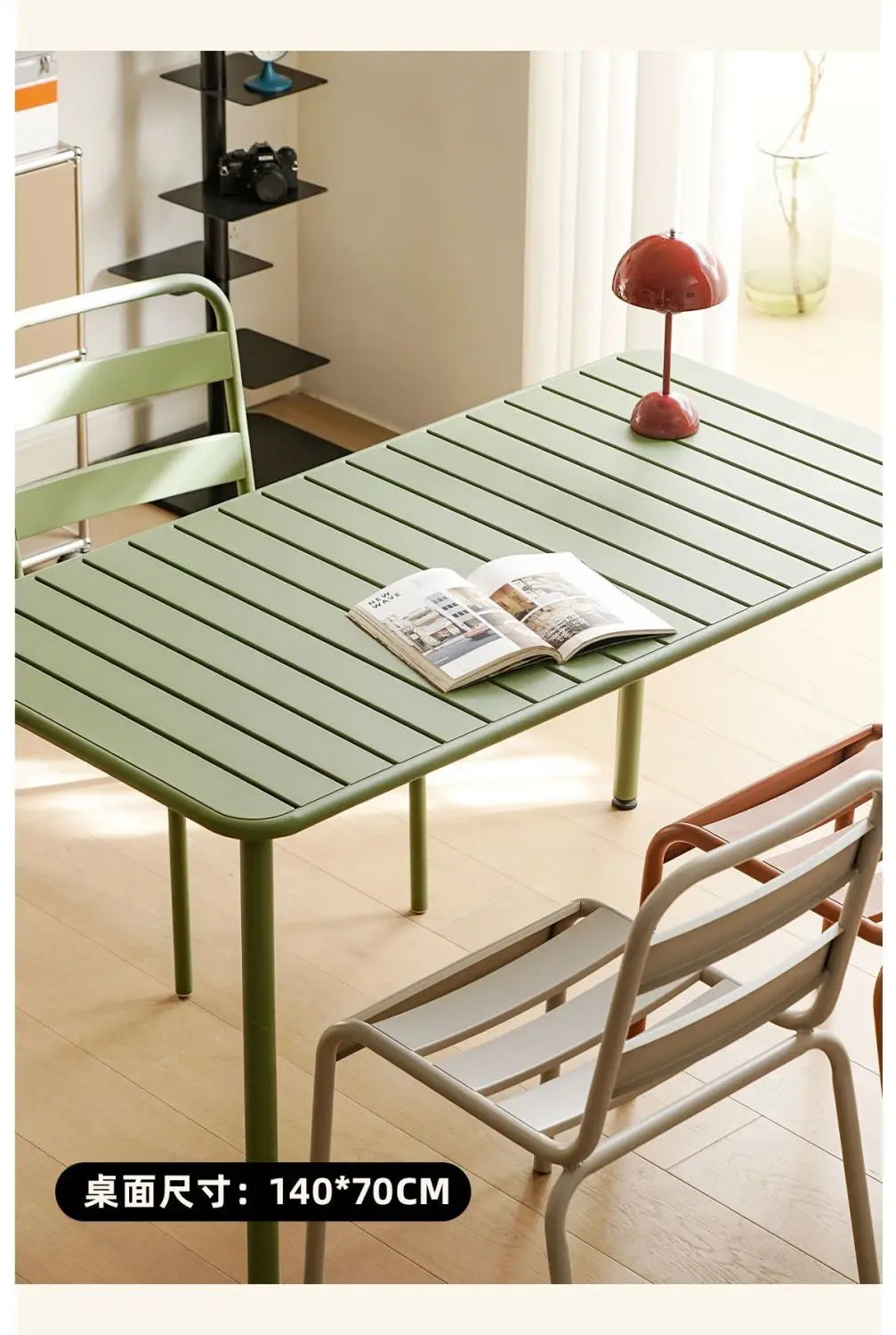 Long table dining table Outdoor indoor waterproof Villa courtyard Balcony leisure Simple garden waterproof desk table