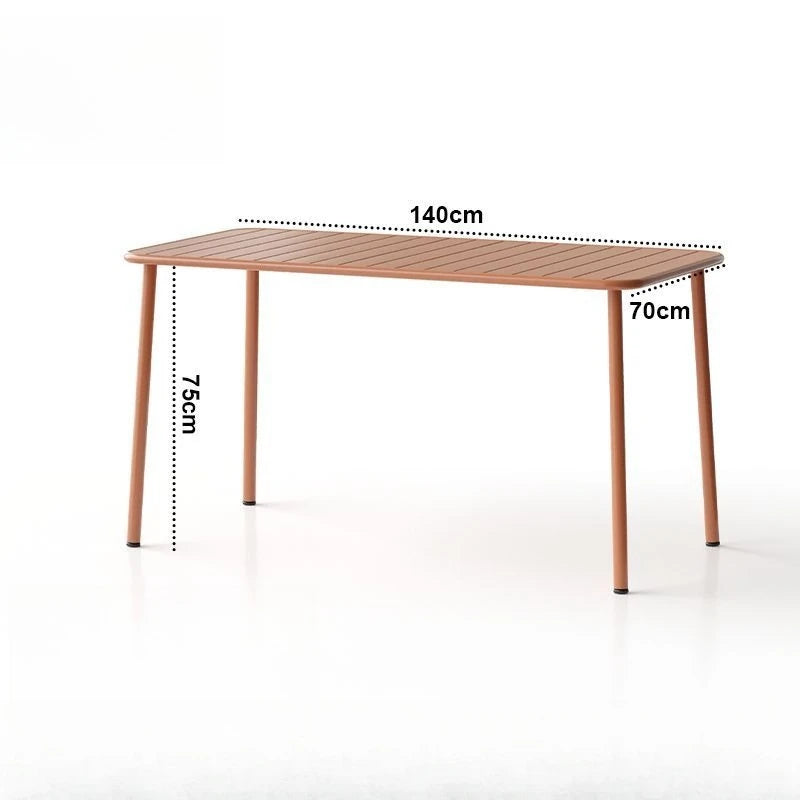 Long table dining table Outdoor indoor waterproof Villa courtyard Balcony leisure Simple garden waterproof desk table