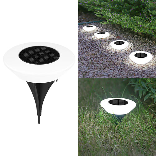 1/4Pack Solar Ground Lights,14LED Waterproof Outdoor Landscape Light,