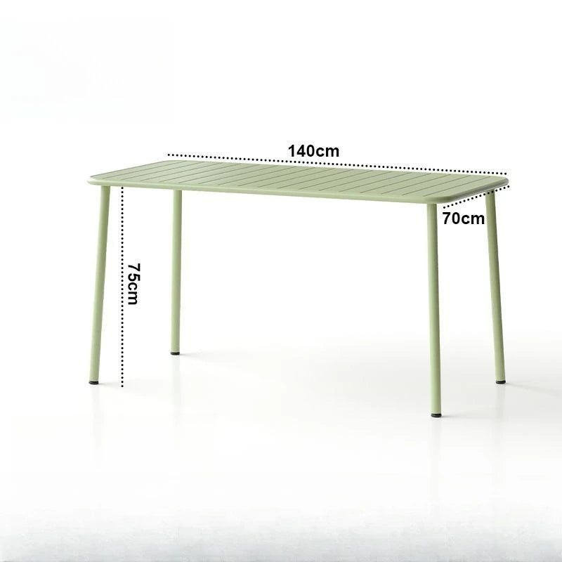 Long table dining table Outdoor indoor waterproof Villa courtyard Balcony leisure Simple garden waterproof desk table