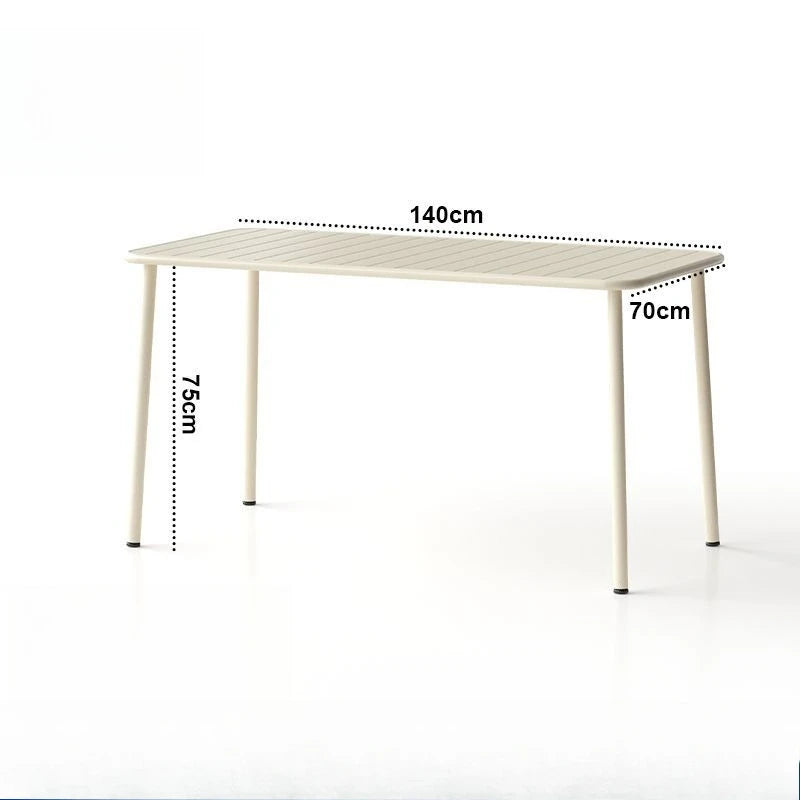 Long table dining table Outdoor indoor waterproof Villa courtyard Balcony leisure Simple garden waterproof desk table