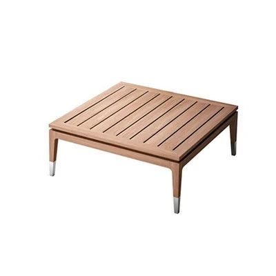 Outdoor Patio Leisure Sofa Wooden Garden Water Proof Rattan Teak Sofa Set Furniture