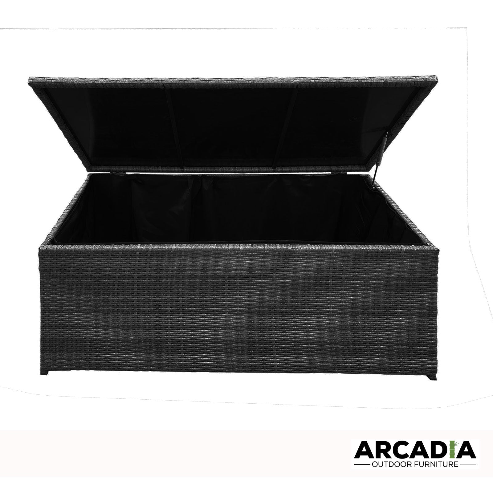 Arcadia Furniture Outdoor Rattan Storage Box Garden Toy Tools Shed UV