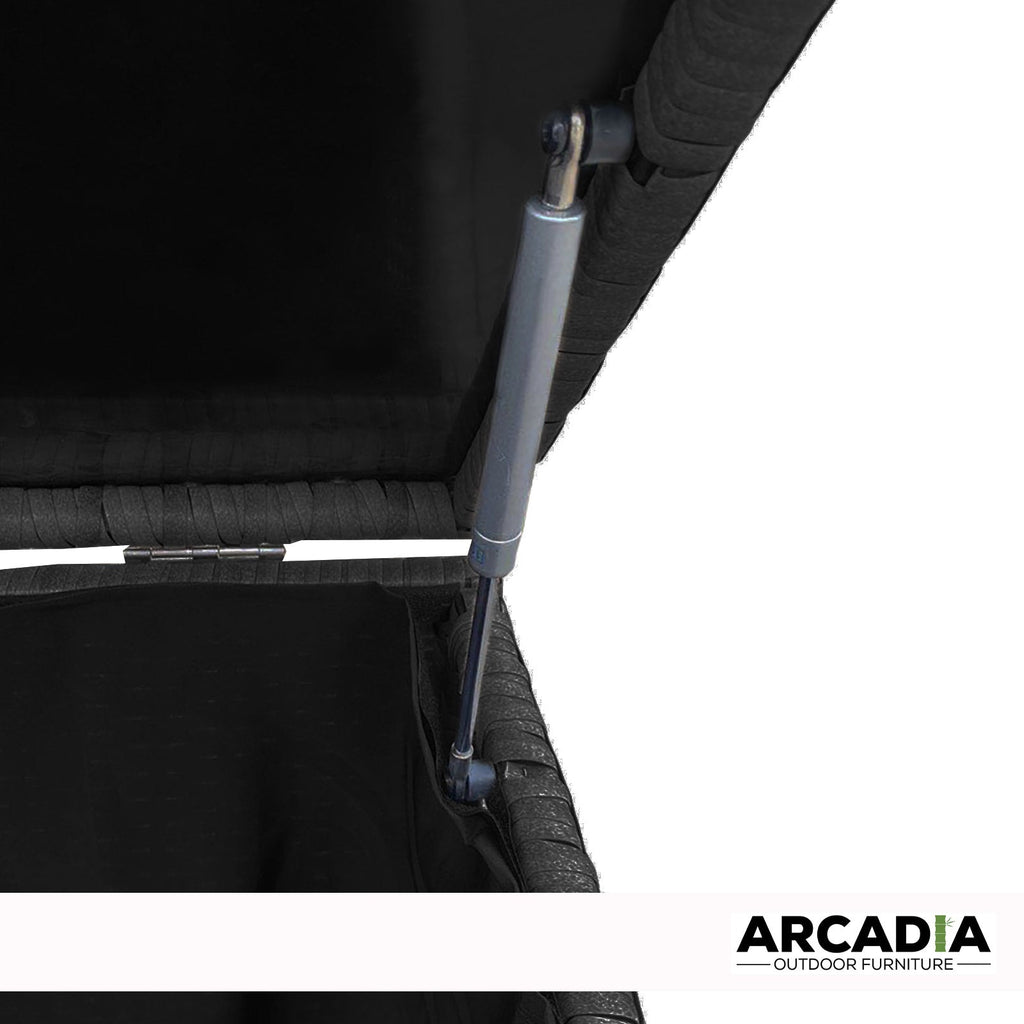 Arcadia Furniture Outdoor Rattan Storage Box Garden Toy Tools Shed UV