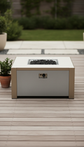 Sculpted Aluminum Fire Table