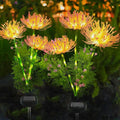 4 Pack Solar Garden Lights Outdoor, Solar Flower Lights for Yard with