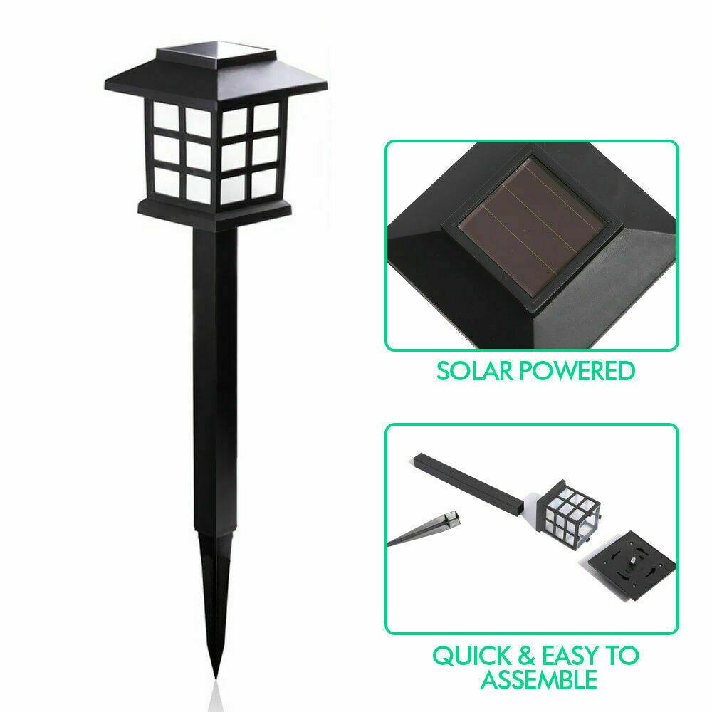 12x LED Solar Power Garden Landscape Path Lawn Lights Yard Lamp