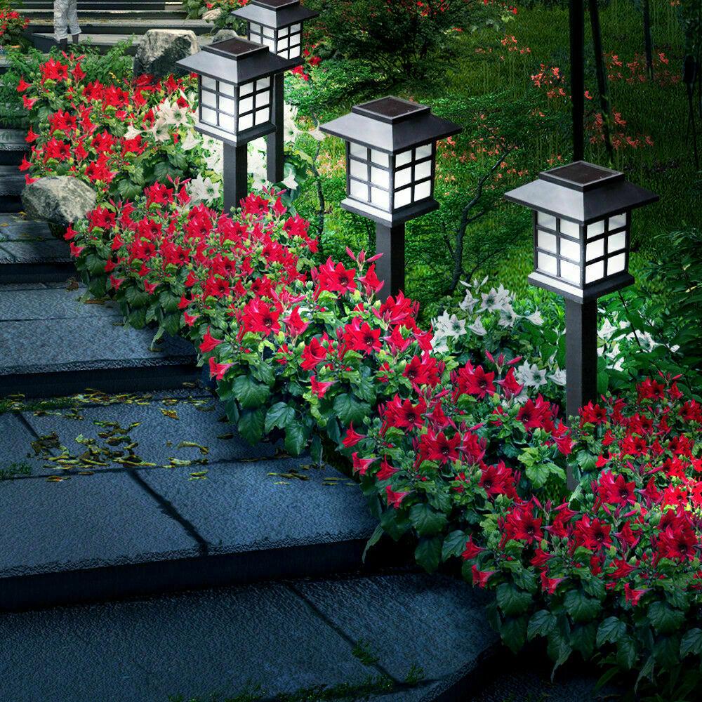 12x LED Solar Power Garden Landscape Path Lawn Lights Yard Lamp