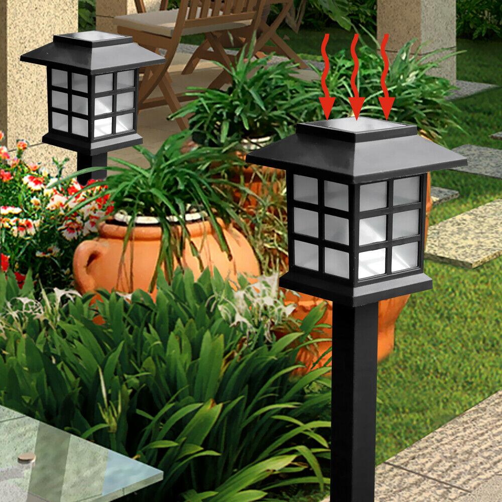 6x LED Solar Power Garden Landscape Path Lawn Lights Yard Lamp Outdoor
