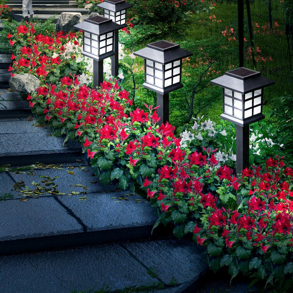 6x LED Solar Power Garden Landscape Path Lawn Lights Yard Lamp Outdoor