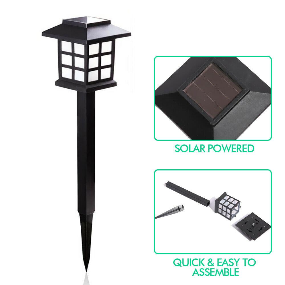 6x LED Solar Power Garden Landscape Path Lawn Lights Yard Lamp Outdoor